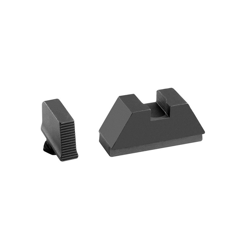 Organes de visée XL AMERIGLO guillochés pour Glock Gui 8mm hausse 10mm