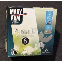 Cartouches MARY ARM PUMA 32 - Cal 12/67 32gr N°6 BG X25