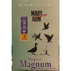Cartouches MARY ARM SUPER MAGNUM - Cal 12/86 60gr N°2 X10