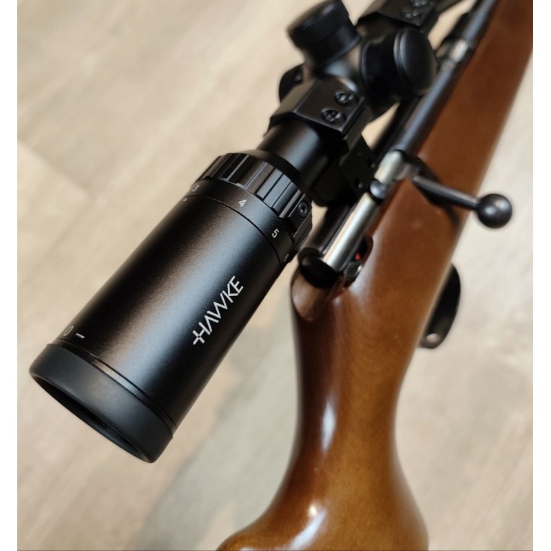 Carabine AKAH Albrecht Kind .22 LR à verrou + lunette Hawke