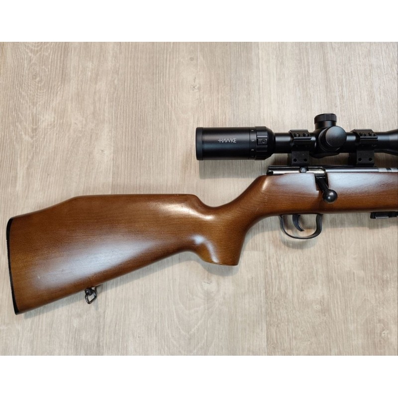 Carabine AKAH Albrecht Kind .22 LR à verrou + lunette Hawke