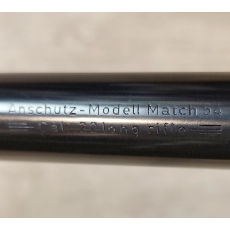 Action canonnée ANSCHUTZ modèle MATCH 54 - Cal .22 LR - 66 cm (Occasion)