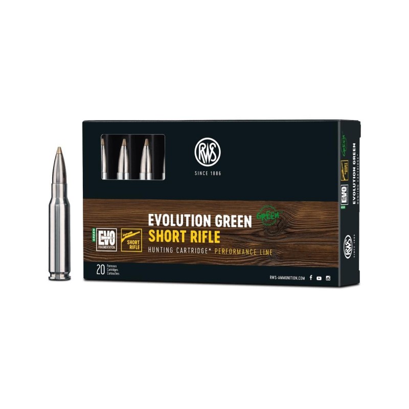 RWS .308 Win Evo Green 139gr Sans Plomb