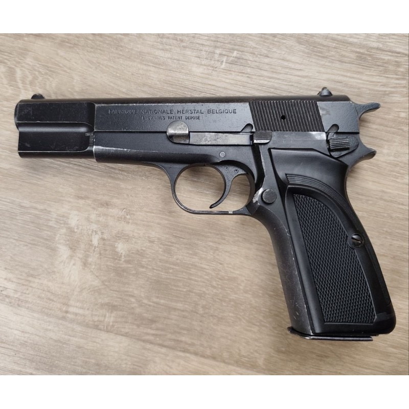 Pistolet BROWNING GP35, 9mm, police Belge, carcasse Alu - Occasion