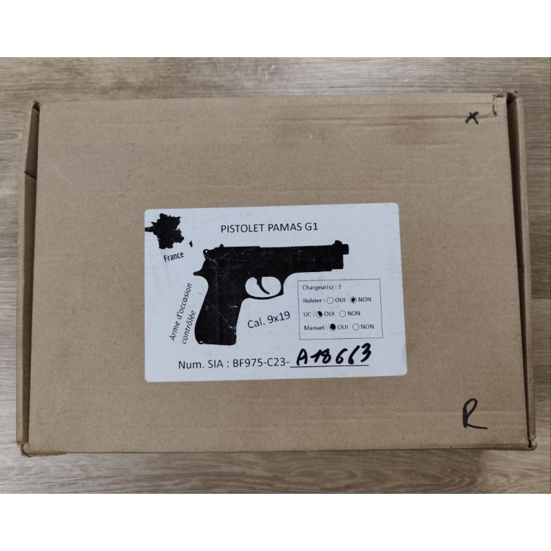 PAMAS G1 S 9x19 – Pistolet Gendarmerie Français Occasion