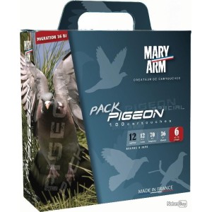 Cartouches MARY ARM PACK PIGEON 36 - Cal 12/70 36GR N°6 X100
