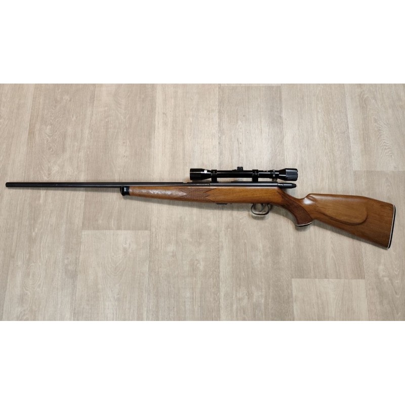 KRICO .22 LR – Carabine à verrou, canon varmint 63cm, avec lunette 4x28 - Occasion révisée