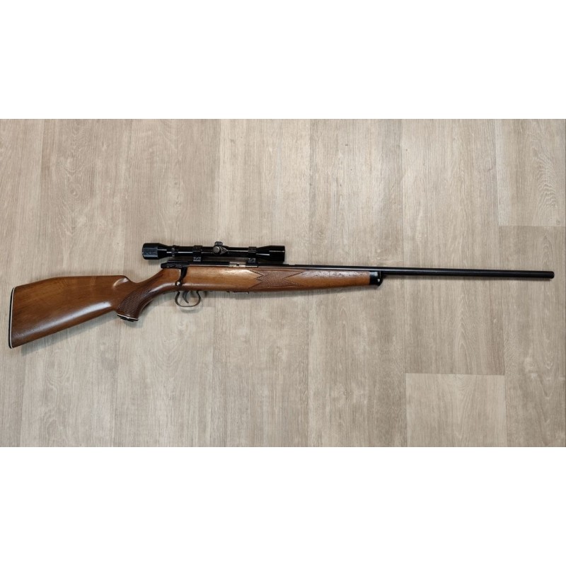 KRICO .22 LR – Carabine à verrou, canon varmint 63cm, avec lunette 4x28 - Occasion révisée