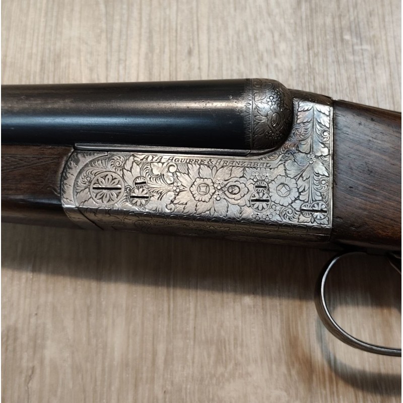 AYA 12/70 – Fusil de chasse juxtaposé gravé occasion