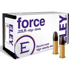 Cartouches ELEY Force  Cal: 22LR - 42gr - Boite de 50 unités