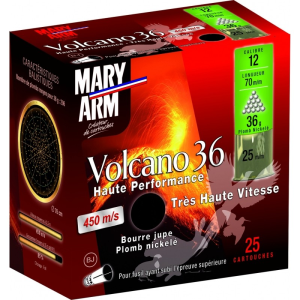 Cartouches MARY ARM VOLCANO 36 - Cal 12/70 36gr N°4 BJ boite de 25