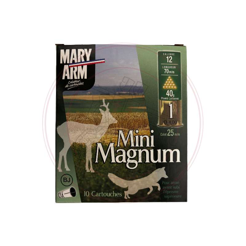 Cartouches MARY ARM MINI MAGNUM 40 - Cal: 12/70 - 40gr - BJ - X10
