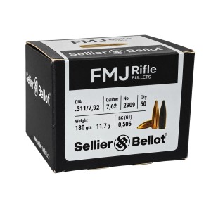 Ogives Sellier & Bellot - Cal. 303 (.311") FMJ - 180grs - 2909