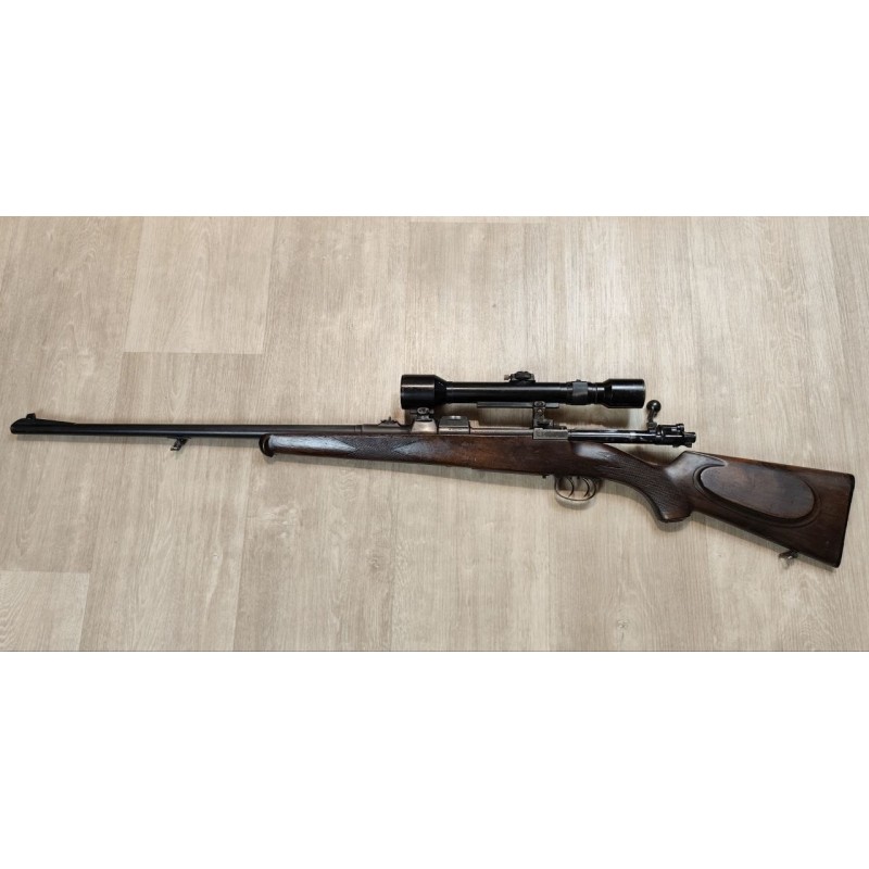 Carabine FN Herstal action Mauser 98, 8x57 IS avec lunette 6x45 et Stecher, occasion révisée