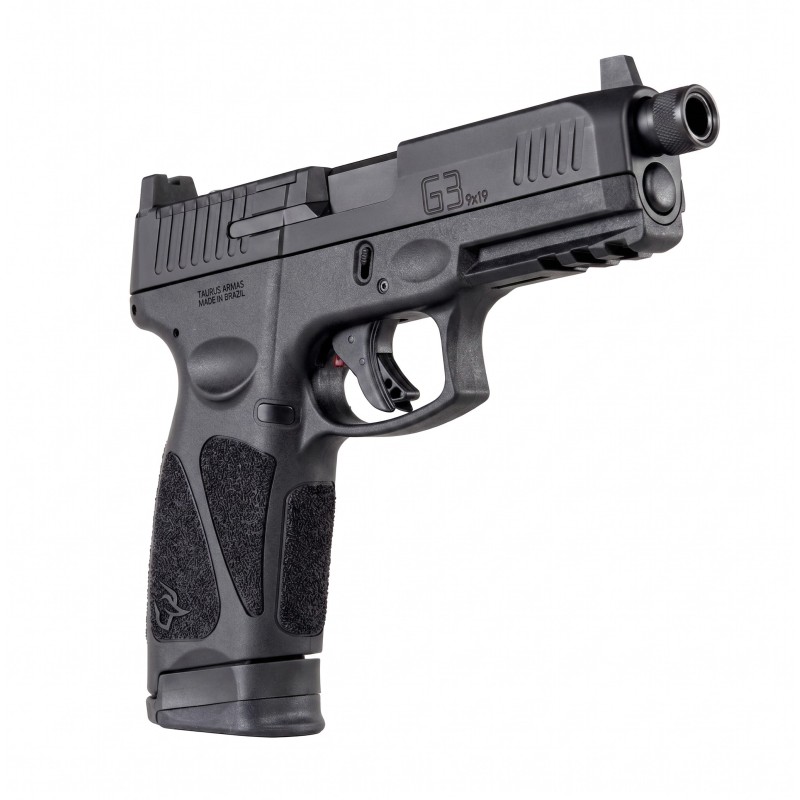 PISTOLET TAURUS G3 TACTICAL BLACK -Cal: 9X19 - canon: 4,5" - filetage 1/2x28unf