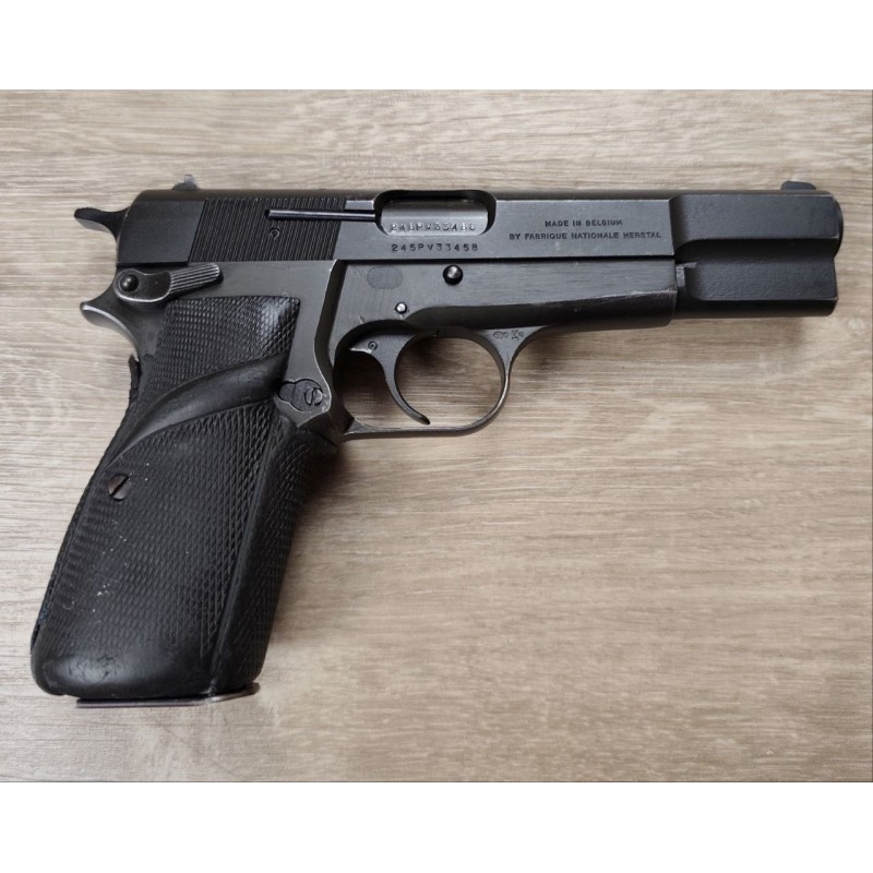 Pistolet FN GP35 Surplus Belge carcasse acier 9x19, occasion révisée