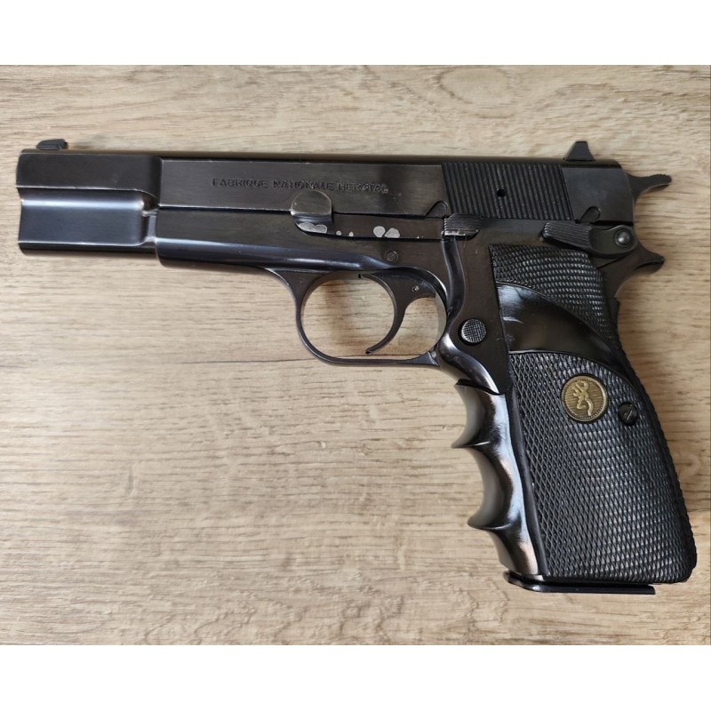 Pistolet FN GP35 Surplus Belge carcasse acier 9x19, occasion révisée