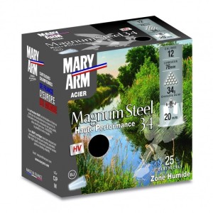 Cartouches MARY ARM Magnum steel 34 - Cal: 12/76 - 34gr - BJ - x25