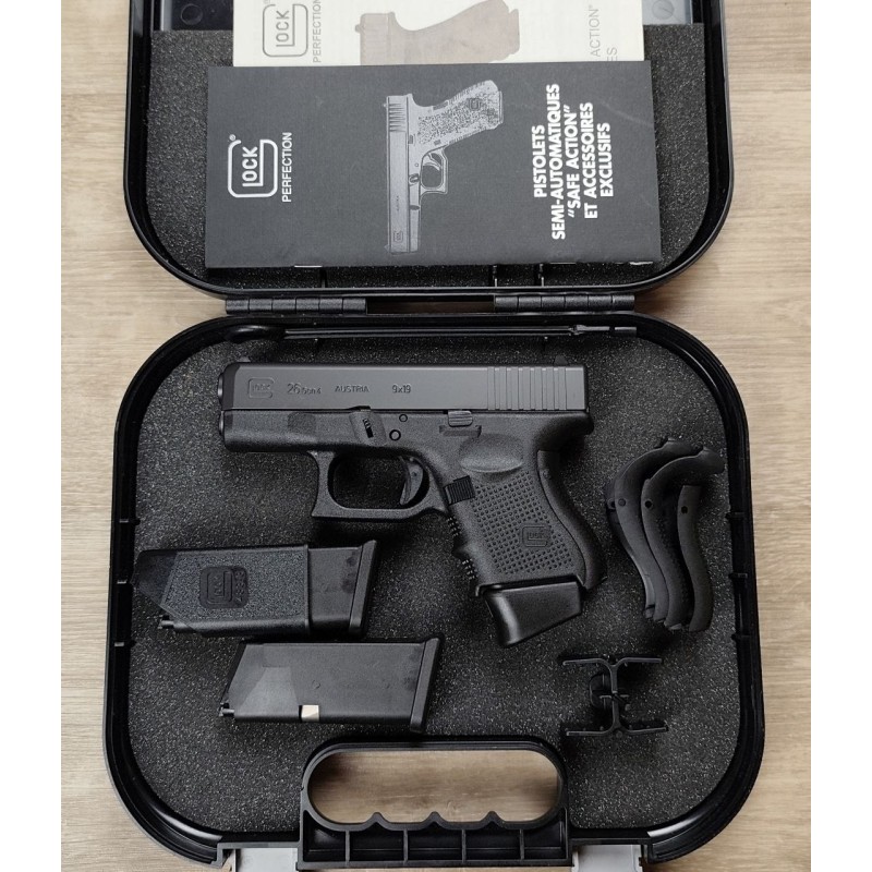 GLOCK 26 Gen4 9x19 – Pistolet compact d'occasion