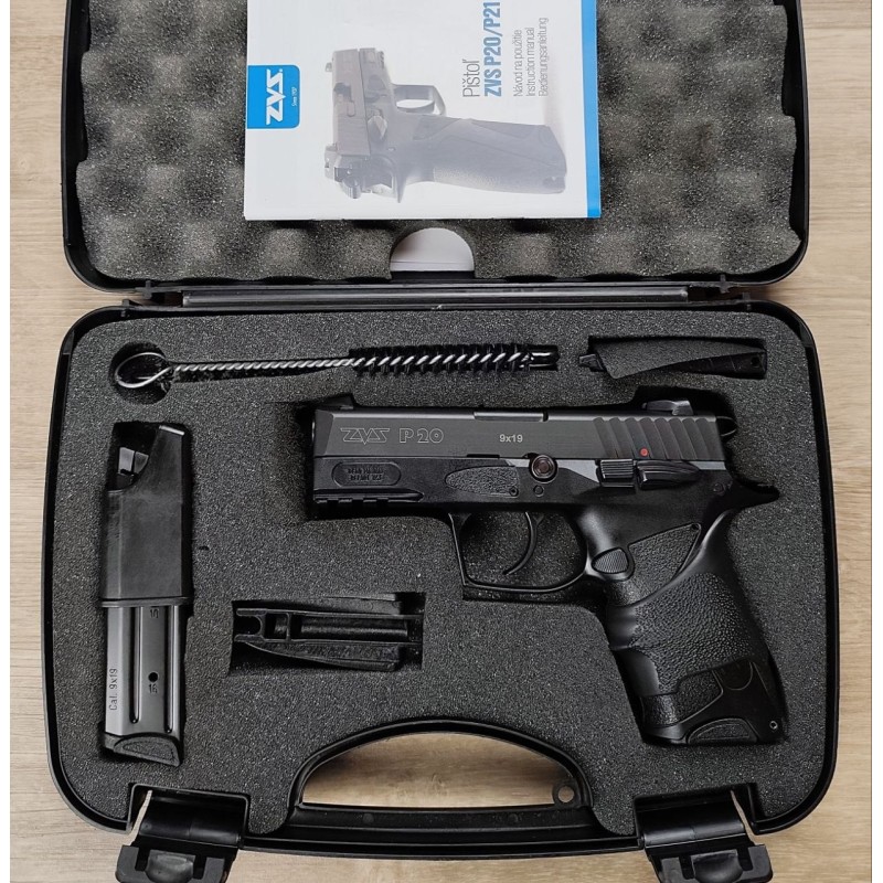 Pistolet ZVS mod. P20 - Cal 9x19 - Mallette, 2 chargeurs (Occasion)