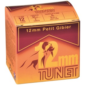 Cartouches TUNET 12 mm Petit Gibier n°9 - boite de 25