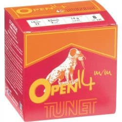 Cartouches TUNET Open Cal. 14 mm - n°8 - boite de 25