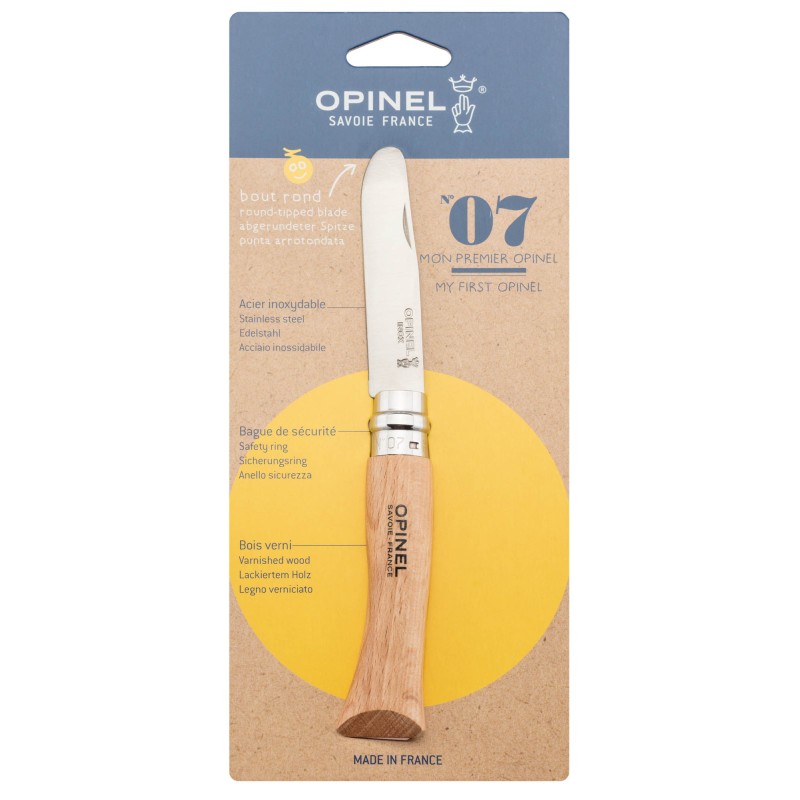 COUTEAU OPINEL ENFANT NUMÉRO 7 À BOUT ROND