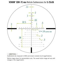 Lunette VORTEX Venom 5-25x56 FFP - Réticule EBR-7C Mrad