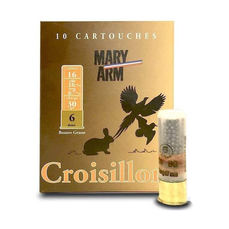 Cartouches MARY ARM CROISILLON Cal 16/67 30G BG DOUX PB6X10