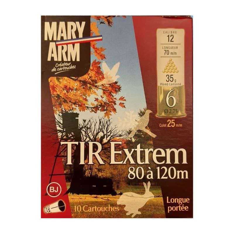 Cartouches MARY ARM TIR EXTREM Cal 12/70 35gr BJ N°6 X10
