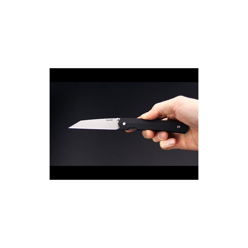 RUIKE KNIFE Lame blache Manche noir
