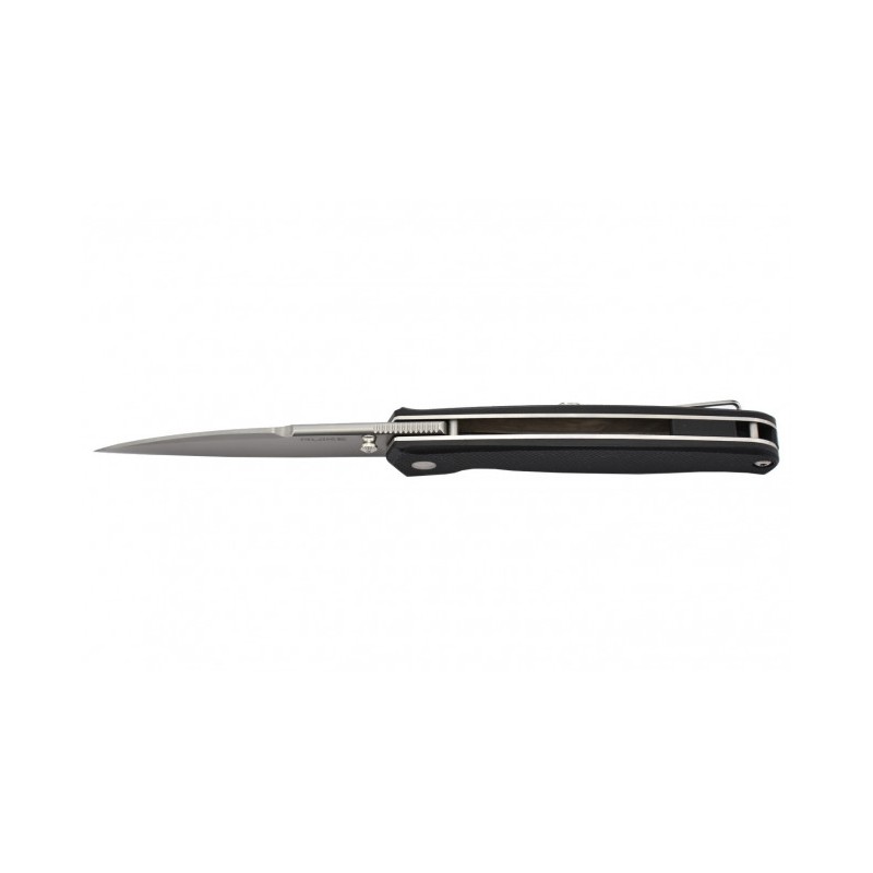 RUIKE Couteau pliant avec clip et manche noir