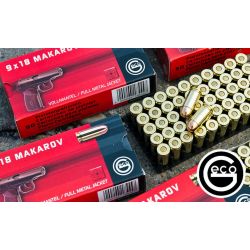 GECO Cartouches 9mm MAKAROV FMJ 95grs - Boite de 50 unités