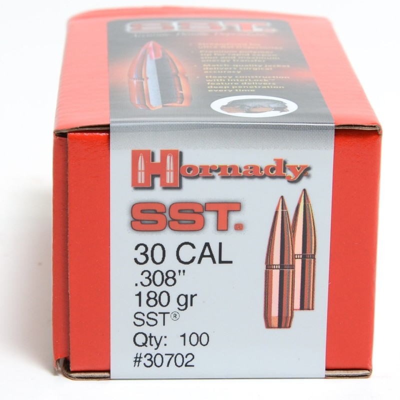 Ogives HORNADY 30 .308 180gr SST - boite de 100 unités