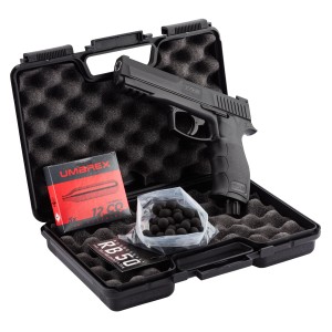 Revolver défense UMAREX T4E HDP 50 - 11J ( 100 Billes, 5 cartouches CO2, MALETTE)